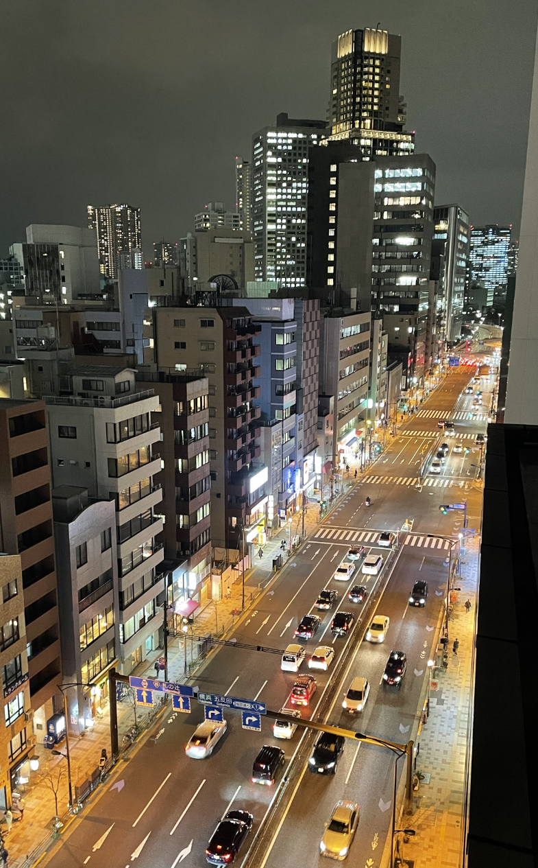 三田通り 夜